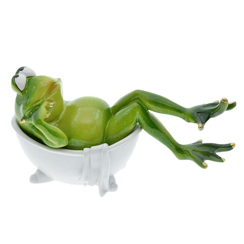 sitting frog ornament