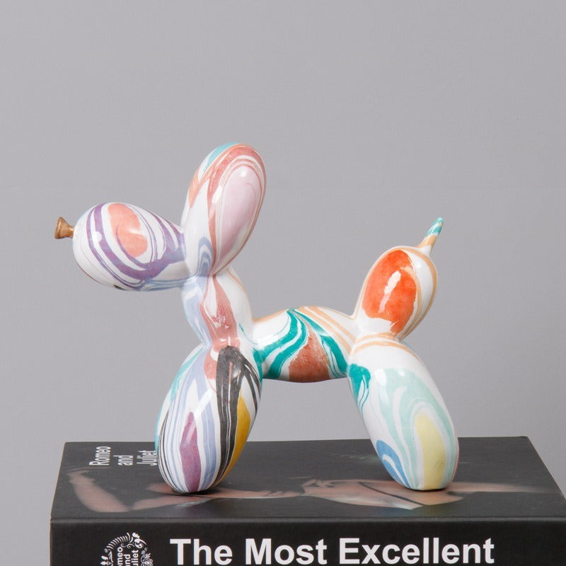 fluid balloon dog resin ornament