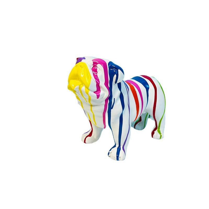 walking dog ornament- multicolors