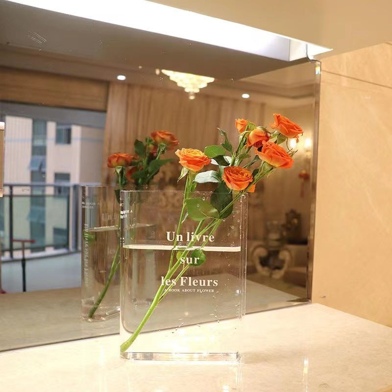 acrylic flower transparent vase