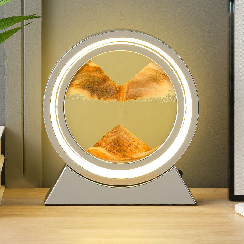 flowing sand hourglass lamp, multi styles/colors
