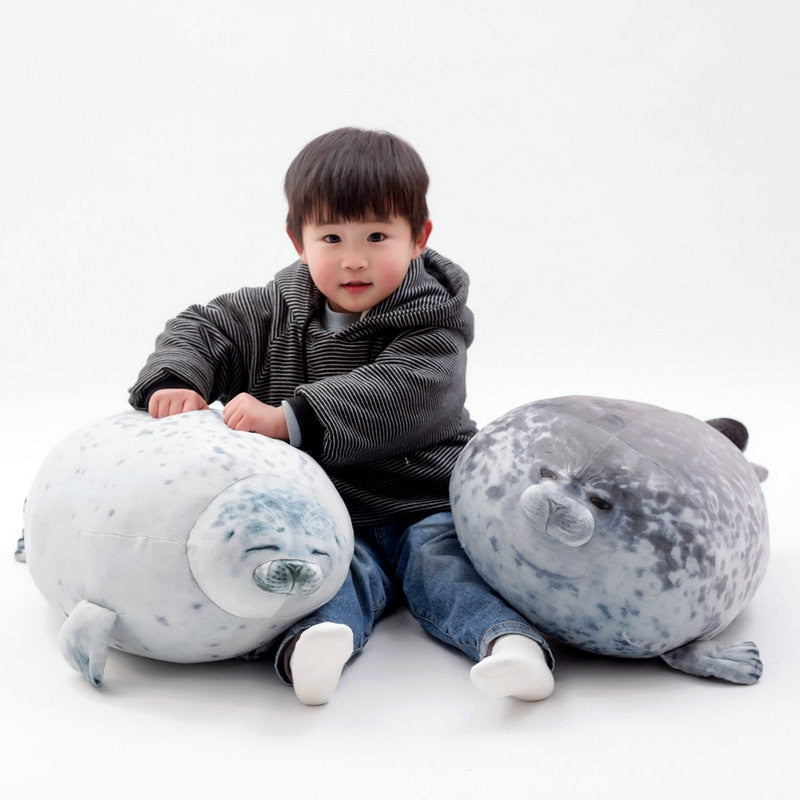 3d novelty seal plush toy cushions
