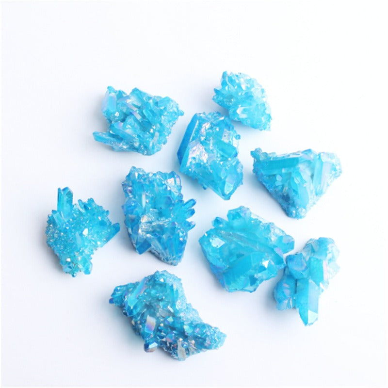 electroplated natural crystal cluster