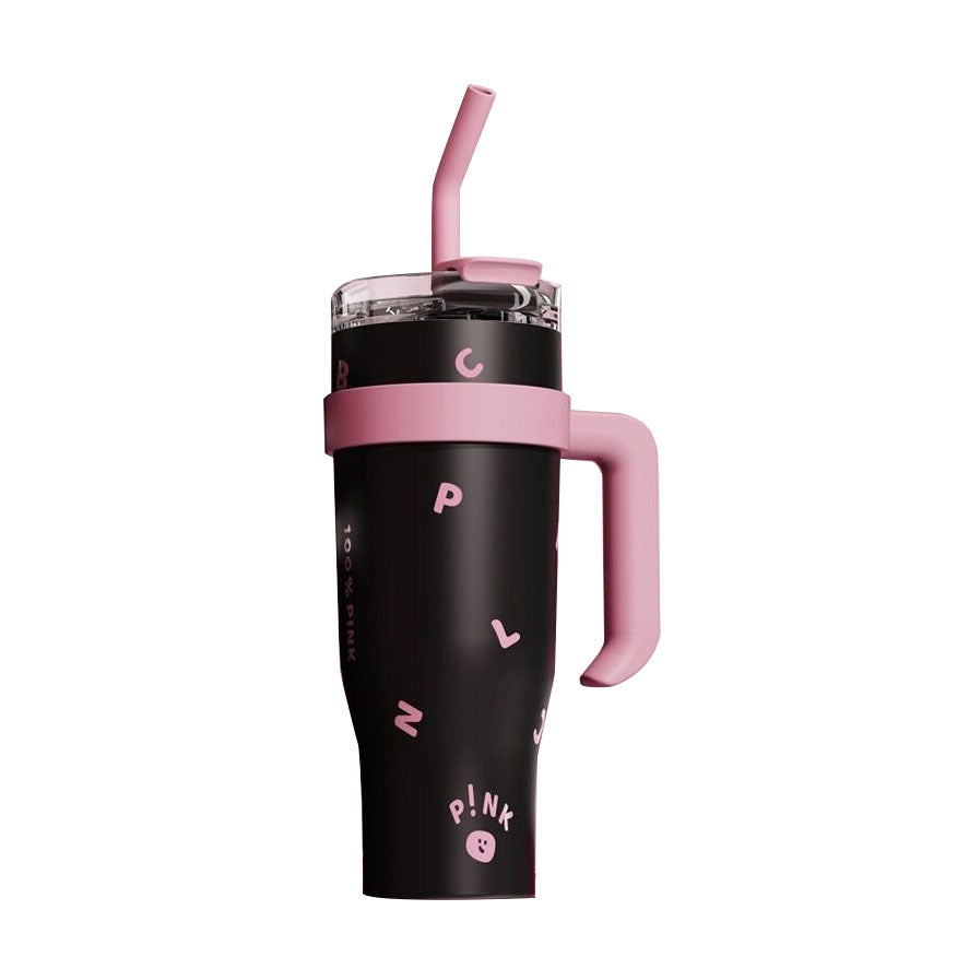 "pink" stainless steel thermos cup