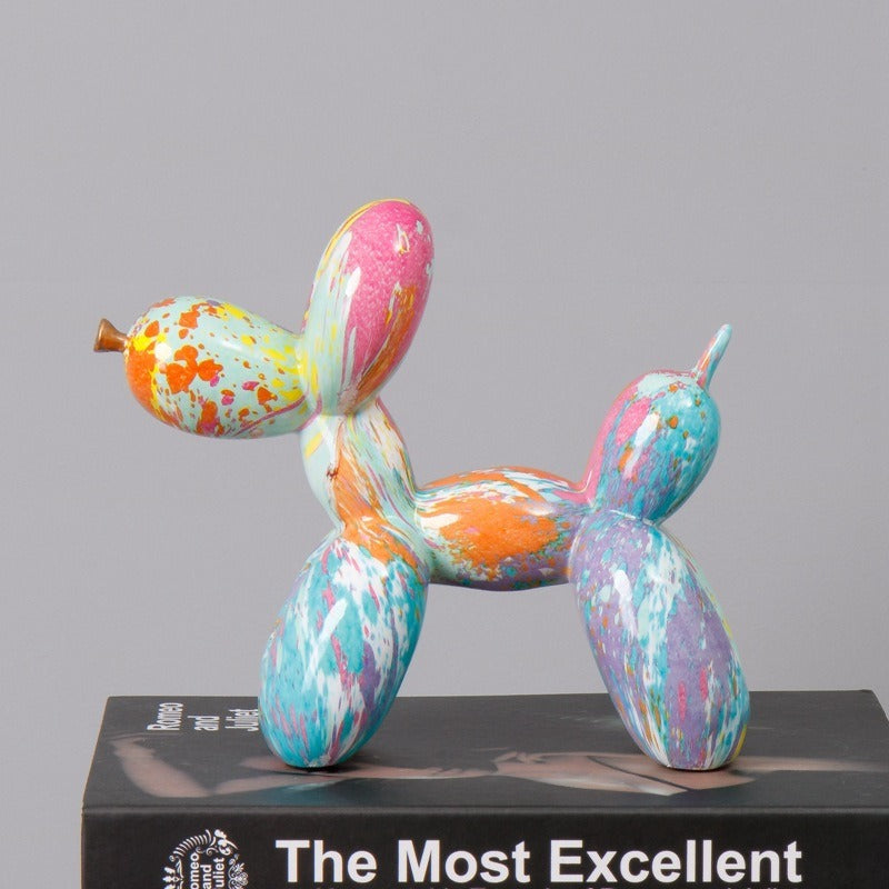 fluid balloon dog resin ornament