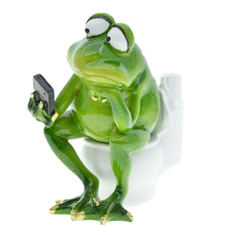 sitting frog ornament