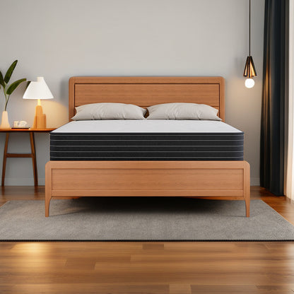 Memory Foam Hybrid King Size Mattresses in a Box with Individual Pocket Spring Breathable Comfortable for Sleep Supportive and Pressure Relief