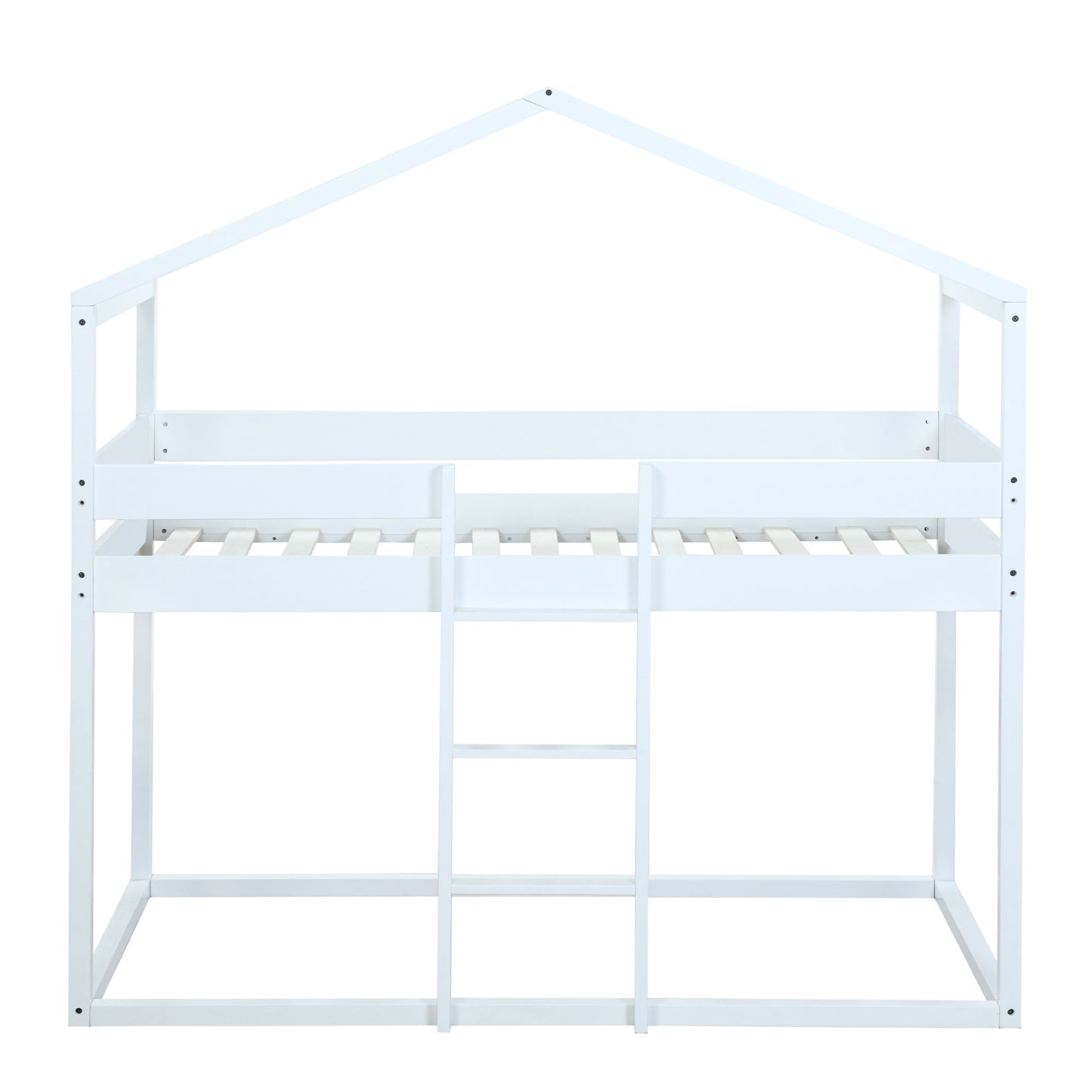 twin over twin bunk bed wood bed with tent