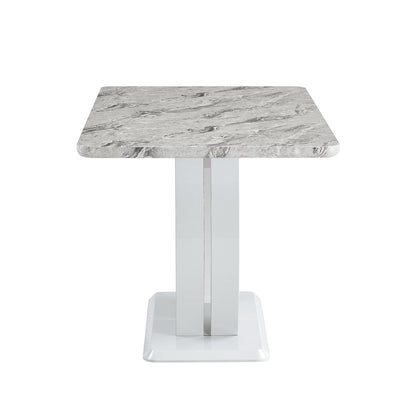 Luxurious Marble Grain Dining Table, Grey