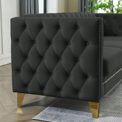 Zara Velvet 5-Seater Corner Sofas