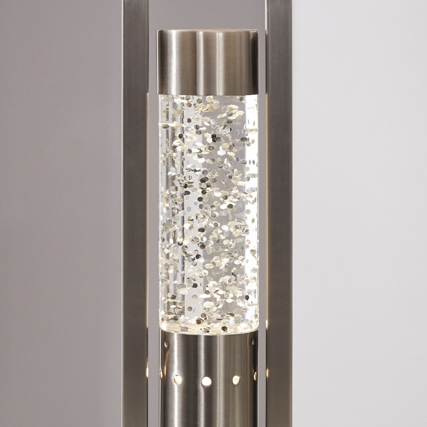 modern design table lamp with satin nickel finish sparkle