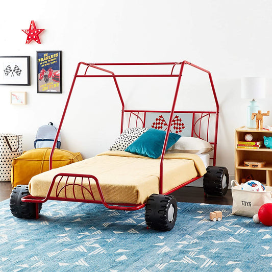 ACME Xander Twin Bed in Red Go Kart