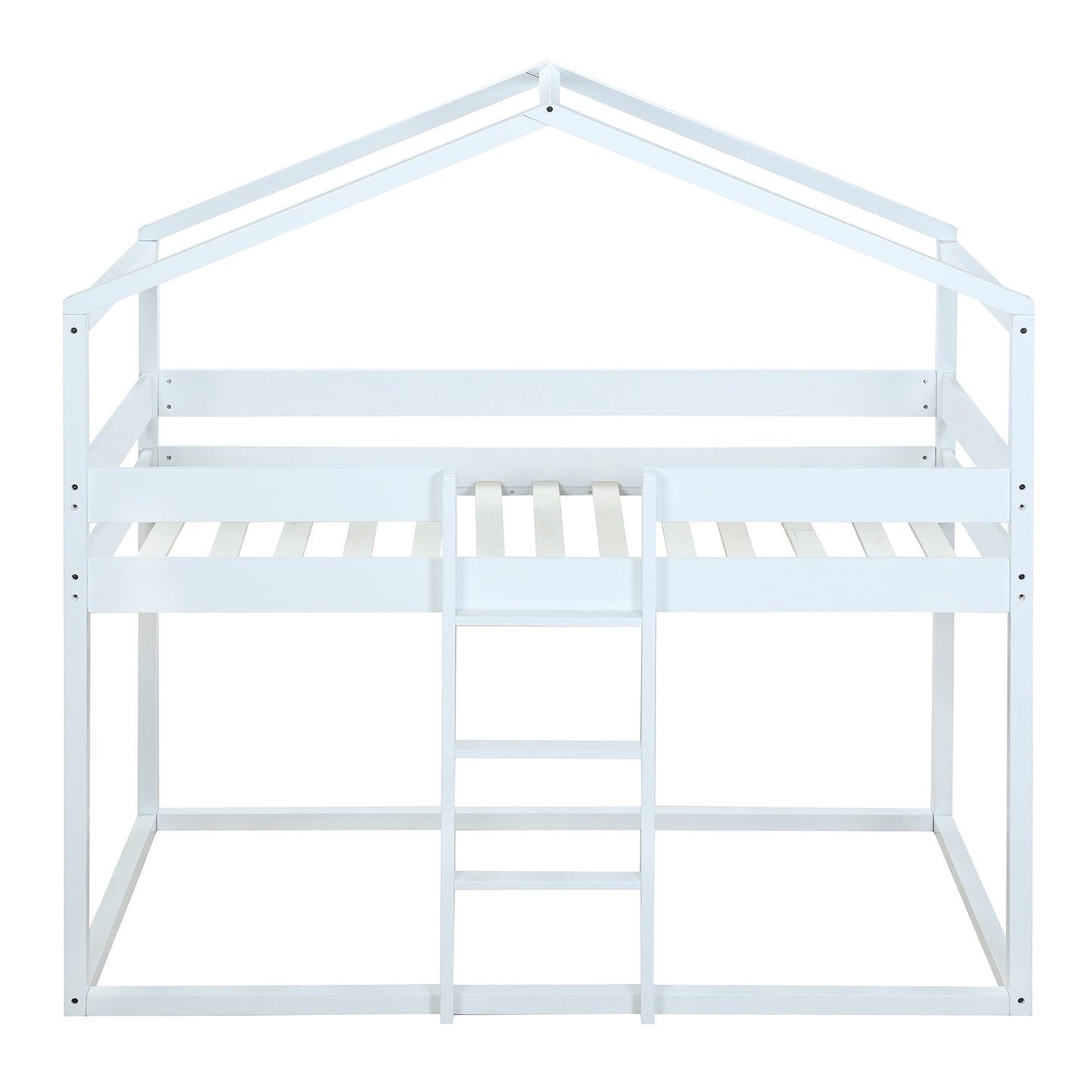 twin over twin bunk bed wood bed with tent