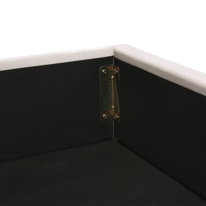Velvet Upholstered Hydraulic Storage Bed with LED light, Bluetooth Player, and USB Charging