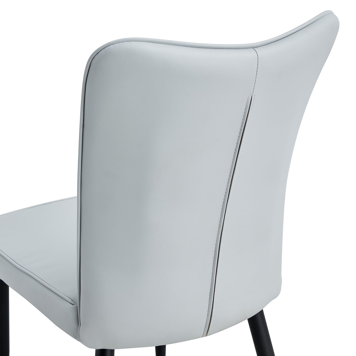 modern leather dining chairs set of 4 chairs, white