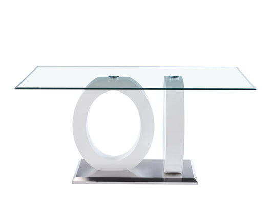MDF #1 Dining Table- Tempered Glass