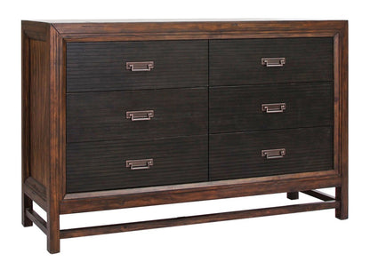 Bridgevine Home Branson 6-drawer Dresser, No Assembly Required, Two-Tone Finish