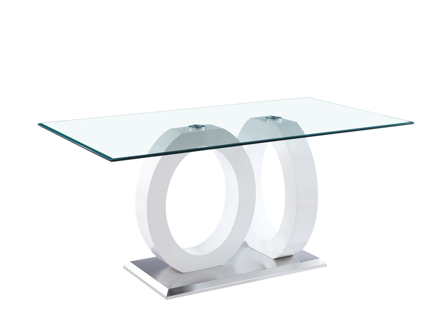 mdf #1 dining table- tempered glass