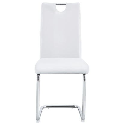 5-Piece Dining Table Chairs Set, White