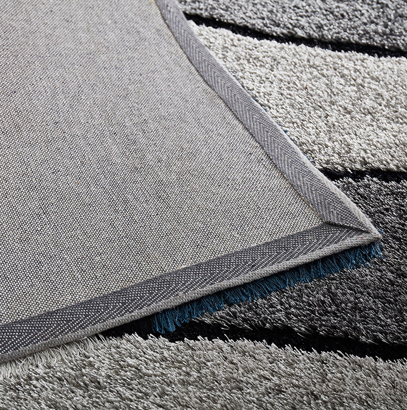 "aria collection" soft pile hand tufted shag area rug