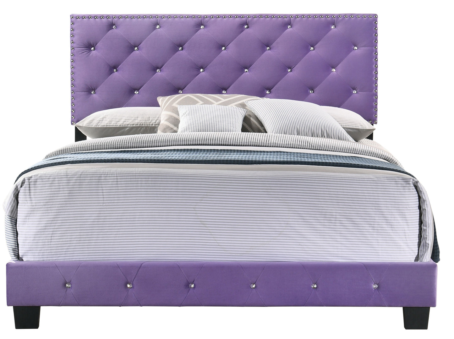 suffolk  queen bed , purple