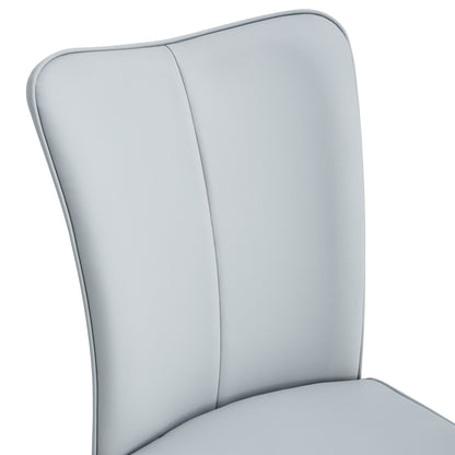 Modern Leather Dining Chairs Set of 4 Chairs, White