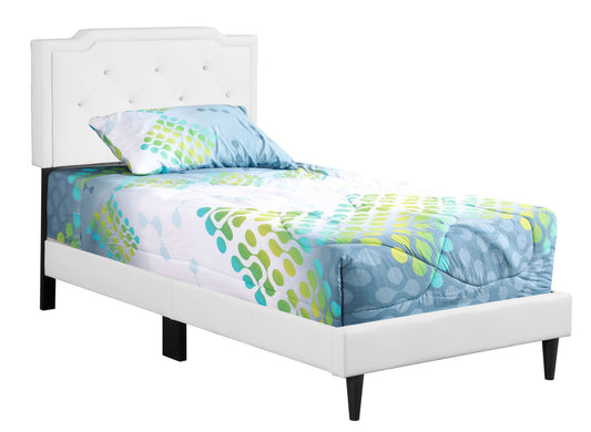 Deb Twin Bed- All in One Box , WHITE