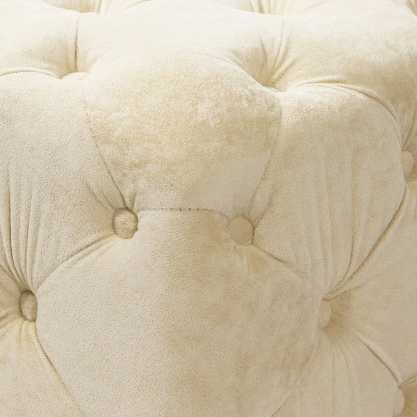beige modern velvet upholstered ottoman