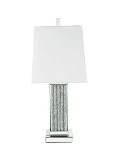 ACME Noralie Table Lamp, Mirrored & Faux Stones