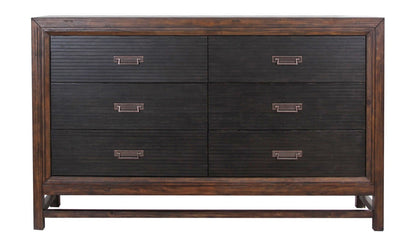 Bridgevine Home Branson 6-drawer Dresser, No Assembly Required, Two-Tone Finish