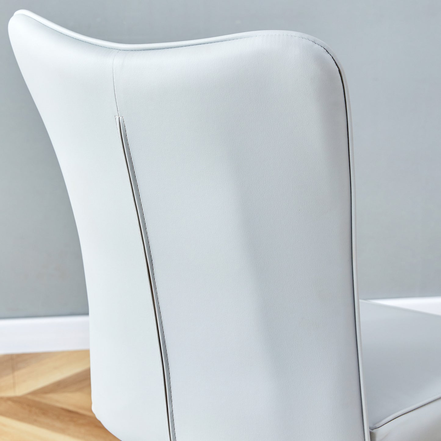 modern leather dining chairs set of 4 chairs, white