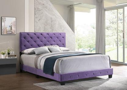 Suffolk  Queen Bed , Purple