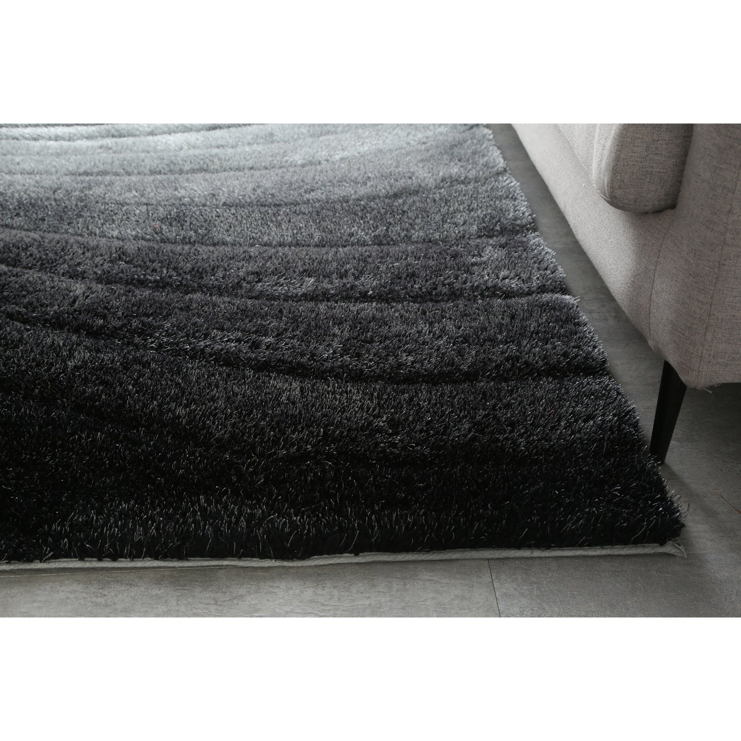 "3d shaggy" hand tufted area rug