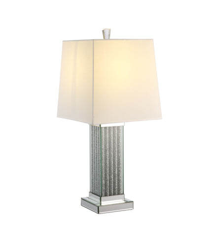 ACME Noralie Table Lamp, Mirrored & Faux Stones