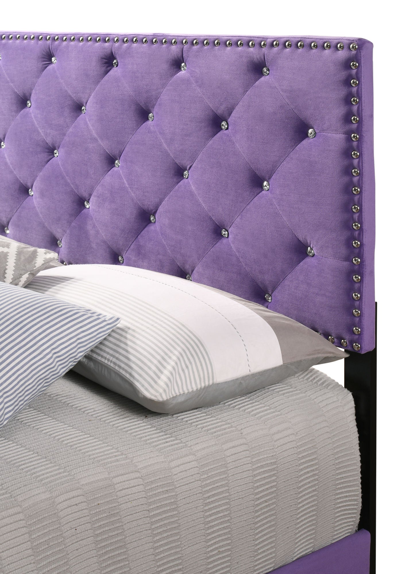 suffolk  queen bed , purple