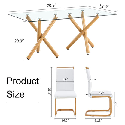 Remi Dining Table Set, White