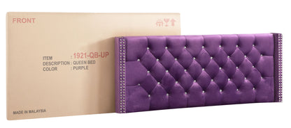 Julie Queen Upholstered Bed , Purple