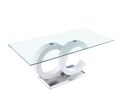 MDF #2 Dining Table - Tempered Glass