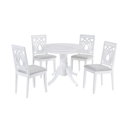 Mid-Century 5-Piece Dining Table Set