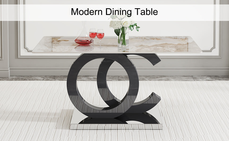 oc shaped dining table