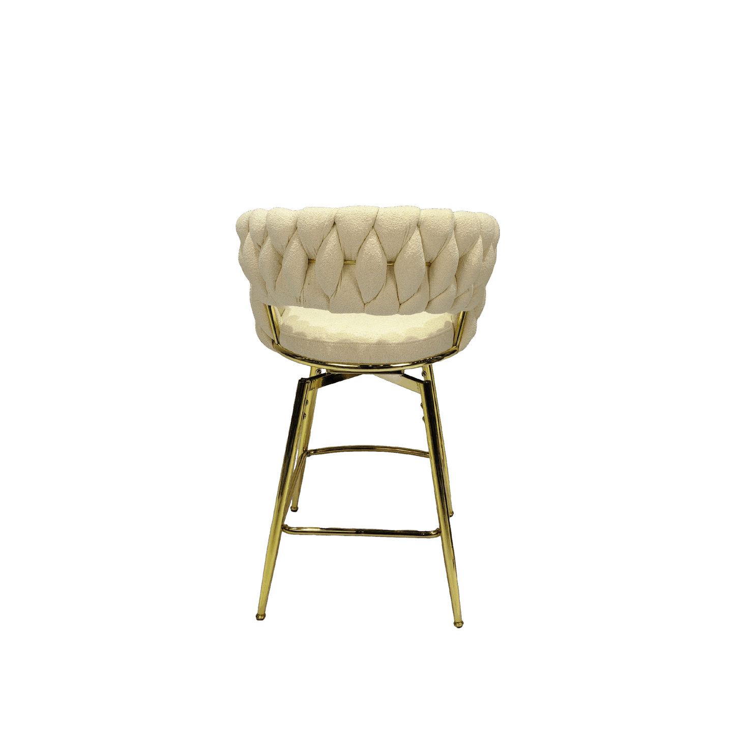 bar chair toweling woven bar stool set of 4, white