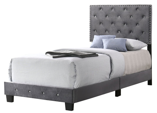 Suffolk Twin Bed , Gray
