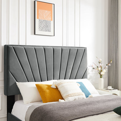 B108 Beautiful Line Stripe Cushion Bed, Gray