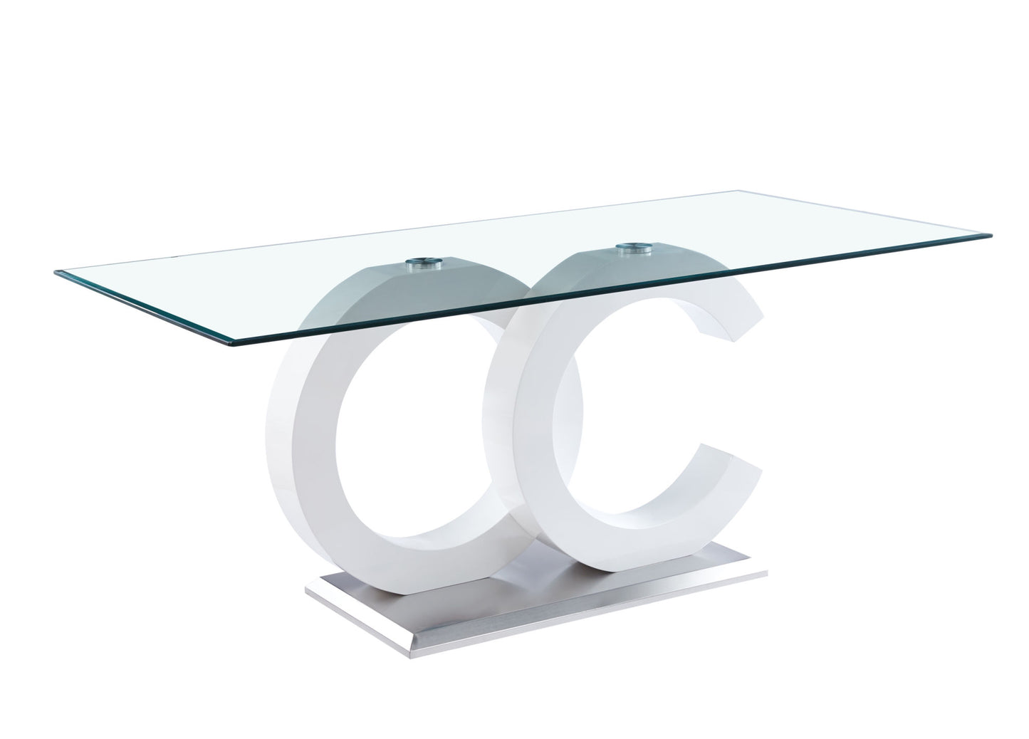 mdf #2 dining table - tempered glass