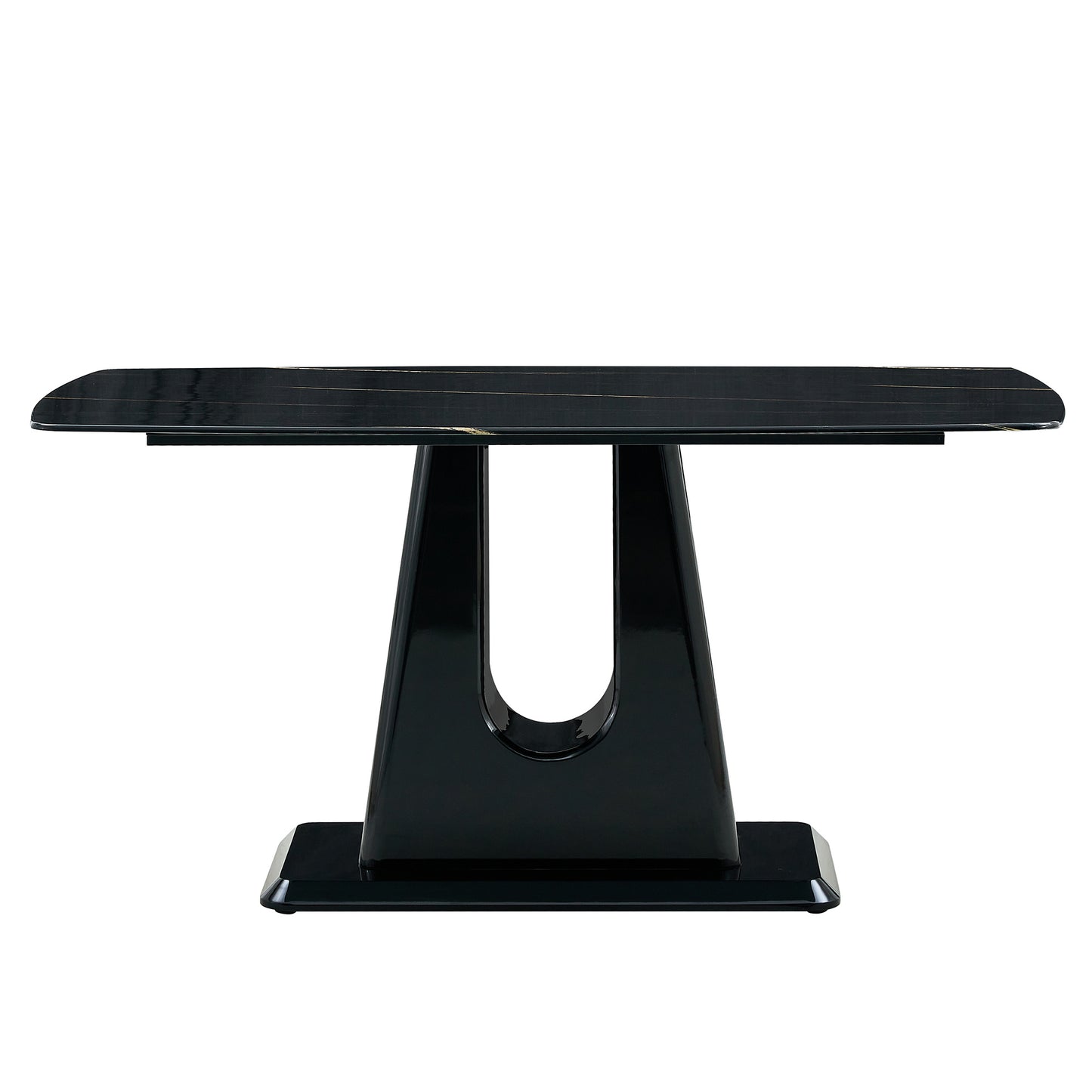 mdf marble table- black